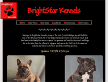 Tablet Screenshot of brightstarkennels.net